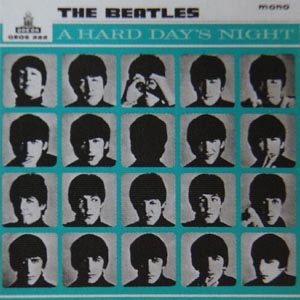 Beatles samlarsaker memorabilia samla 60 tal Ringo John Paul George Swe_Records_EP_A_Hard_Days_Night_Turquise