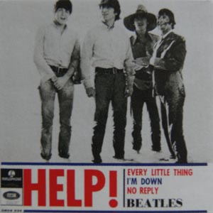 Beatles samlarsaker memorabilia samla 60 tal Ringo John Paul George Swe_Records_EP_Help!_Blue