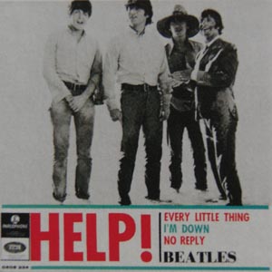 Beatles samlarsaker memorabilia samla 60 tal Ringo John Paul George Swe_Records_EP_Help!_LightBlue