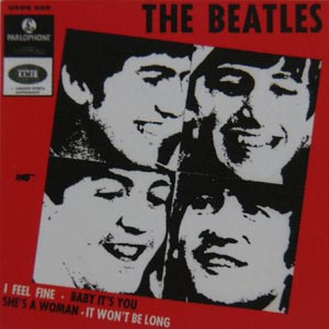 Beatles samlarsaker memorabilia samla 60 tal Ringo John Paul George Swe_Records_EP_I_Feel_Fine