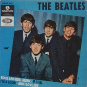 Beatles samlarsaker memorabilia samla 60 tal Ringo John Paul George Swe_Records_EP_Rock_And_Roll_Music