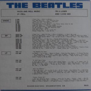 Beatles samlarsaker memorabilia samla 60 tal Ringo John Paul George Swe_Records_EP_Rock_And_Roll_Music_Back_2