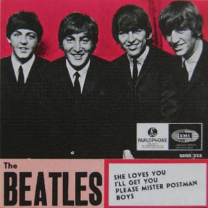 Beatles samlarsaker memorabilia samla 60 tal Ringo John Paul George Swe_Records_EP_She_Loves_You_SIB