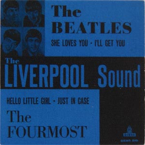 Beatles samlarsaker memorabilia samla 60 tal Ringo John Paul George Swe_Records_EP_The_Liverpool_Sound_Blue