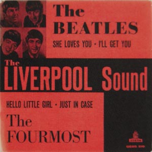 Beatles samlarsaker memorabilia samla 60 tal Ringo John Paul George Swe_Records_EP_The_Liverpool_Sound_Red